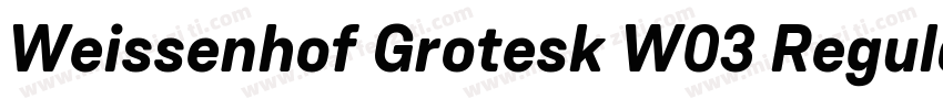 Weissenhof Grotesk W03 Regular字体转换